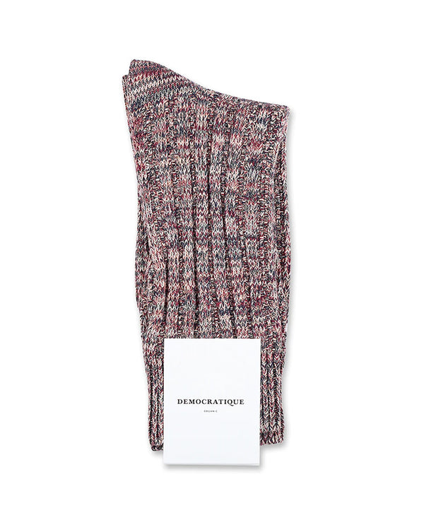 Relaxed Schooner Knit Sock Navy/Red/Army/Salmon/White