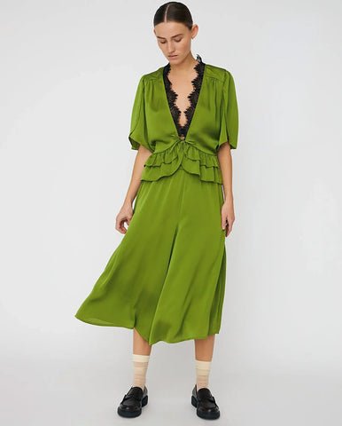 Delicate Lace Top - Green Flash