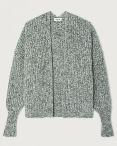 East Chunky Rib Cardi Turtle Melange