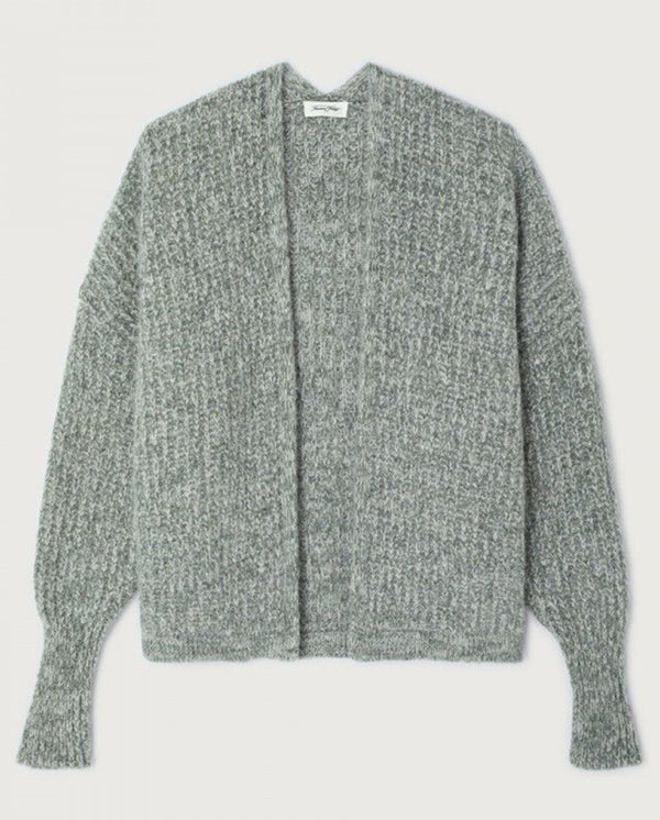 East Chunky Rib Cardi Turtle Melange