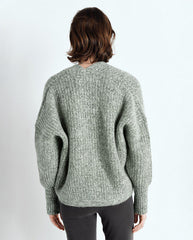 East Chunky Rib Cardi Turtle Melange