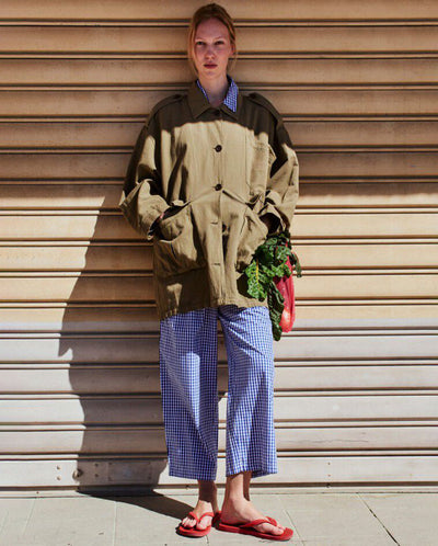 Ekirow Trouser - Vichy Blue Check