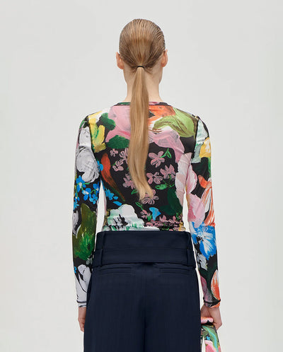 Skinny Floral Top - Flowers under Sun