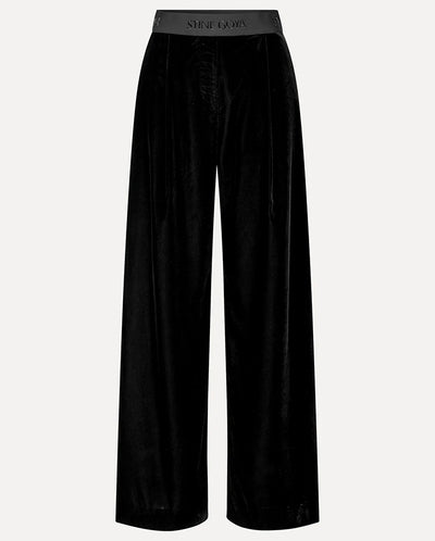 Velvet Wide Pant - Black