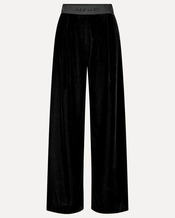Velvet Wide Pant - Black