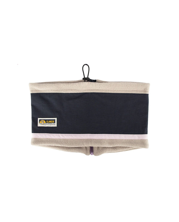 Fleece Neck Warmer Beige Navy