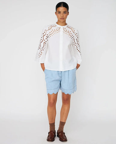 Delicate Lace Top - Green Flash