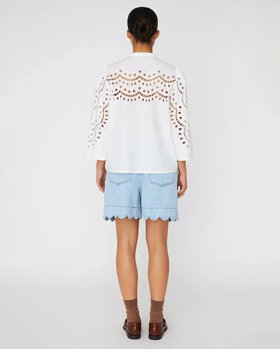 Embroidery Anglaise Shirt - White