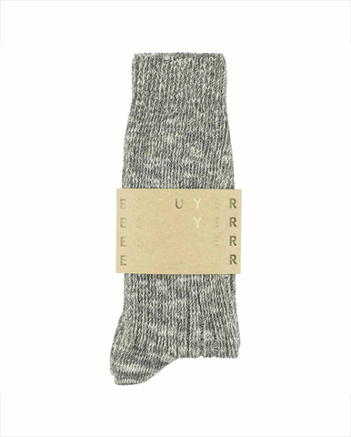Melange Block Socks - Navy / Red