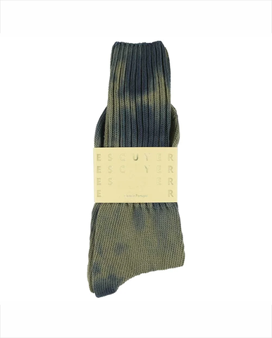 Melange Block Socks - Navy / Red
