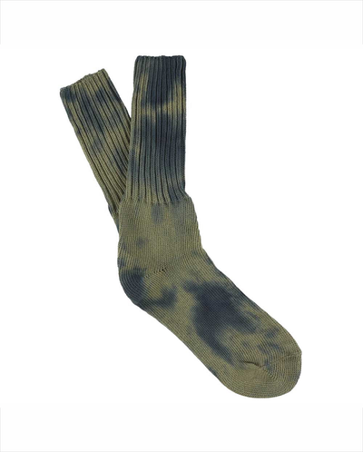 Tie Dye Socks - Navy / Olive