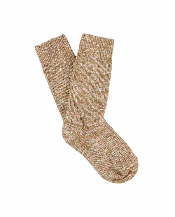 Melange Socks - Pink / Mustard