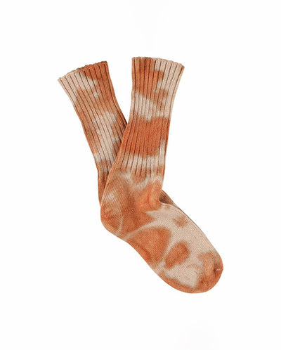 Tie Dye Socks - Rust / Pink