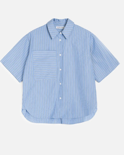 Eva Shirt Office Stripe - Blue Multi