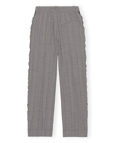 Herringbone suiting Trouser Frost gray