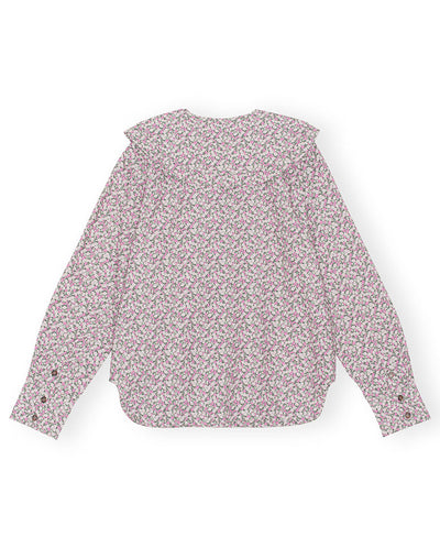 Printed double Collar shirt Frost gray