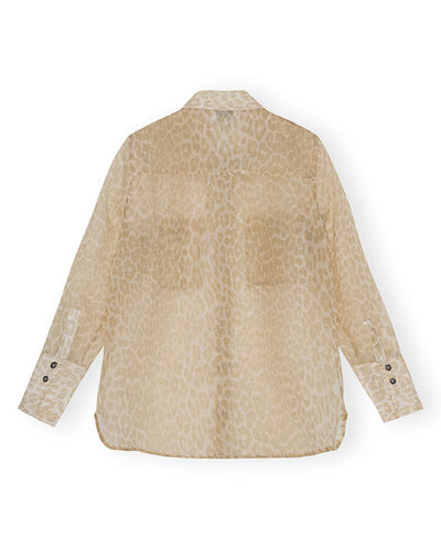 Organza Shirt Oyster Gray