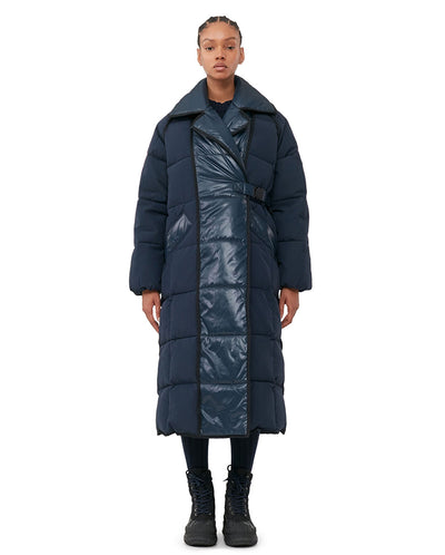 Mix Puffer Oversized Coat Sky Captain