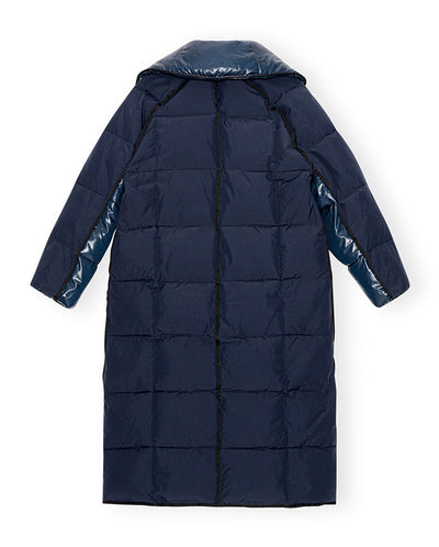 Mix Puffer Oversized Coat Sky Captain