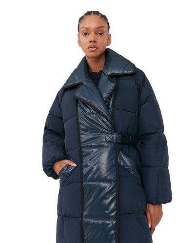Mix Puffer Oversized Coat Sky Captain