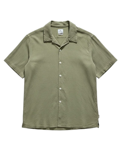 Summer Seersucker Shirt - Sage