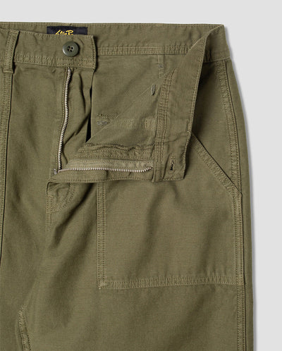 Fat Pant Olive Sateen