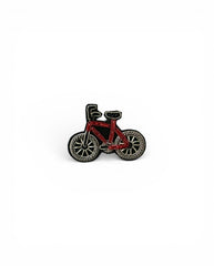 Bicycle Badge  Red/Silver
