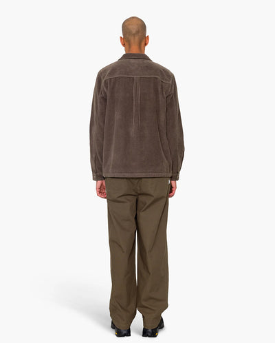 ANNIVERSARY PATCH OVERSHIRT - RICH BROWN CHUNKY CORD