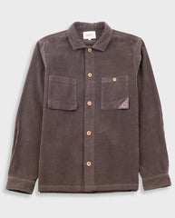 ANNIVERSARY PATCH OVERSHIRT - RICH BROWN CHUNKY CORD