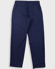 ASSEMBLY SUIT TROUSER - NAVY MELANGE WOOL