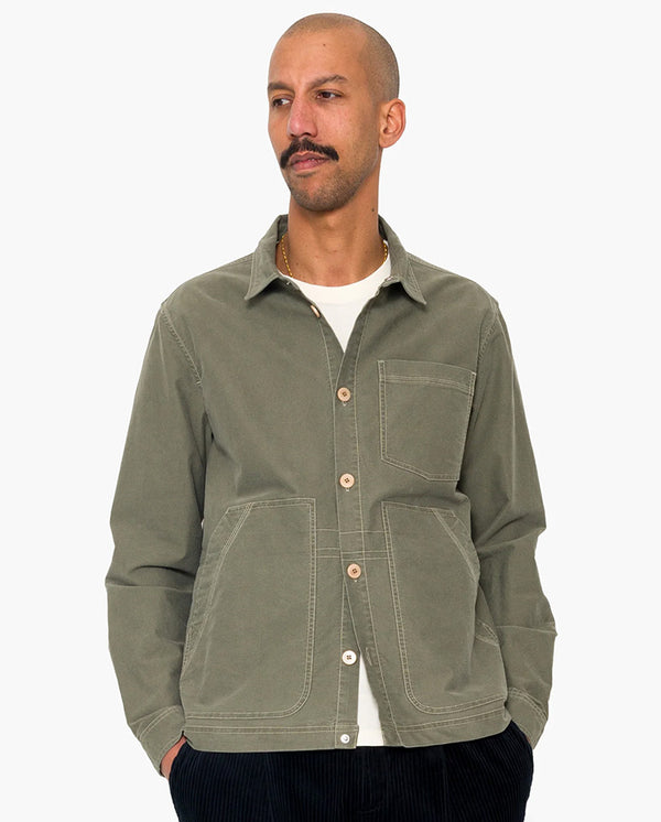 ASSEMBLY UTILITY JACKET - BRUSHED OLIVE