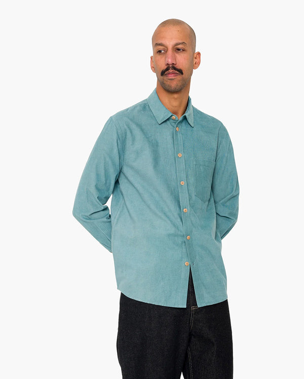 DIRECTION BABYCORD - SHIRT DUSTY GREEN