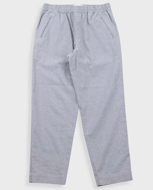 DRAWCORD ASSEMBLY PANT - SILVER GREY COTTON LINEN