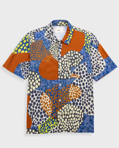 PATCH SHIRT - NAVY OPENWEAVE
