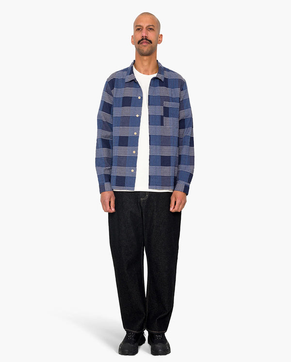 PATCH SHIRT - BLUE MULTICHECK