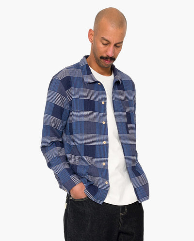 PATCH SHIRT - BLUE MULTICHECK