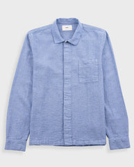 PATCH SHIRT - LIGHT INDIGO BASKETWEAVE