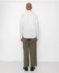 RELAXED FIT SHIRT - SILVER TEXTURED CHECK