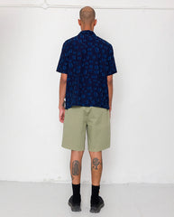 GABE SHIRT - INDIGO IRREGULAR DOT