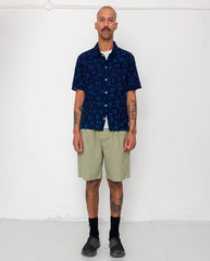 GABE SHIRT - INDIGO IRREGULAR DOT