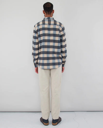 Relaxed Fit Shirt Blue Flannel Check