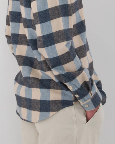 Relaxed Fit Shirt Blue Flannel Check