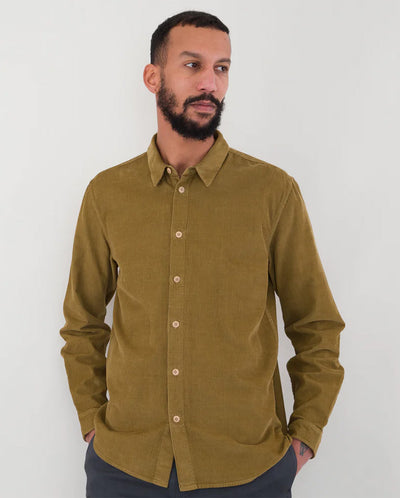 Relaxed Babycord Shirt Tobacco