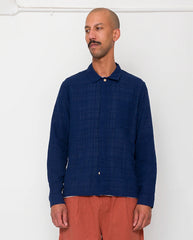 PATCH SHIRT - NAVY OPENWEAVE