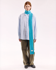 Mini Soft Wool Scarf - Bright Blue
