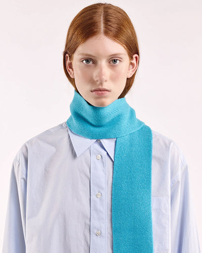 Mini Soft Wool Scarf - Bright Blue