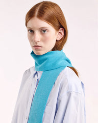 Mini Soft Wool Scarf - Bright Blue