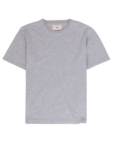 Textured Stripe Tee Ecru / Orange