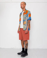 GABE SHIRT - DOT PRINT RED MULTI