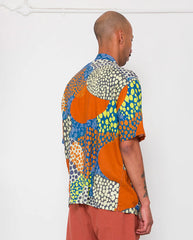 GABE SHIRT - DOT PRINT RED MULTI